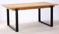Table Extensible Sierra Chêne Métal 160/220cm