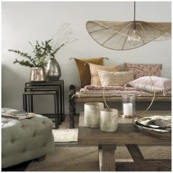 Coussin Jungle Coton Rose 60x40 Blanc D'Ivoire -Meubles De Maison Magasin 012 1 Coussin Jungle Coton Rose 60x40 Blanc d Ivoire Deco Campagne Chic 5