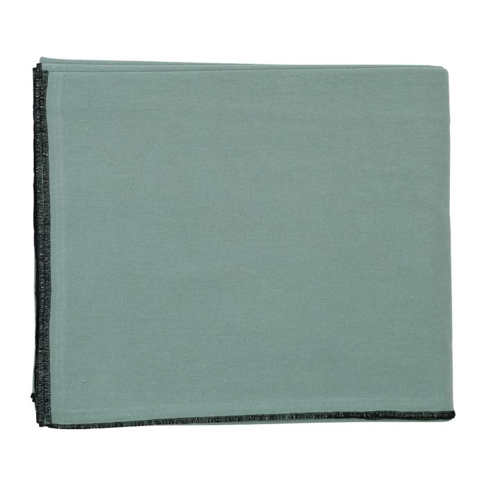 Nappe Coton Lavé Corino Vert D'eau 160x160 3 Nappe Coton Lavé Corino Vert D'eau 160x160