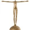 Statue Personnage Sur Boule Or -Meubles De Maison Magasin 033 1 Personnage sur Boule Or Jline Jolipa deco Campagne Chic