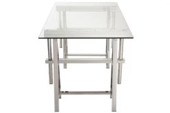 Bureau Contemporain Ajustable Métal Argent Verre -Meubles De Maison Magasin 040 1 Bureau Ajustable Metal Verre Contemporain Jline Jolipa Style Campagne 3
