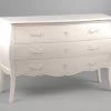 Commode 3 Tiroirs Murano Blanc -Meubles De Maison Magasin 045 Commode 3 Tiroirs Murano Blanc