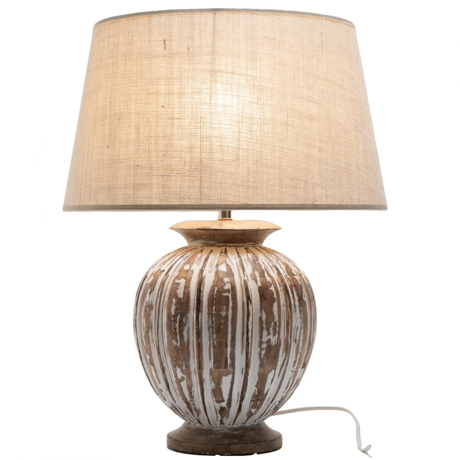 Lampe Juliette Bois Abat Jour Jute 4 Lampe Juliette Bois Abat Jour Jute – Image 2