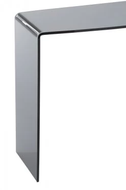 Console Galbée Contemporaine Verre Noir 13 Console Galbée Contemporaine Verre Noir -Meubles De Maison Magasin 055 1 Console Galbee Verre Noir 110cm Jline Jolipa Deco Campagne Chic 6