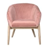 Fauteuil Trehan Rose Poudré ▬NOUVEAU▬ -Meubles De Maison Magasin 055 Fauteuil Trehan Rose Poudre