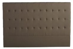 Tête De Lit Capitonnée Taupe Vatican 180cm