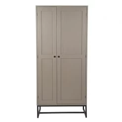Armoire 2 Portes Pin Métal Nestor