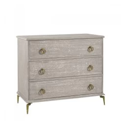 Commode 3 Tiroirs Gabrielle Taupe Blanc D'Ivoire -Meubles De Maison Magasin 062 1 Commode 3 Tiroirs Gabrielle Blanc d Ivoire Deco Campagne Chic 3