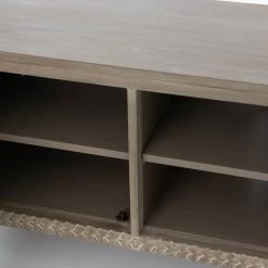 Meuble TV Bois Rotin Inspiration -Meubles De Maison Magasin 065 1 Meuble TV Bois Rotin Inspiration Amadeus Cades Deco Campagne Chic 5