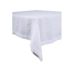 Nappe Lin Lavé Naïs Blanche (4 Tailles Au Choix)