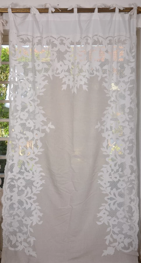 2 Rideaux Euphorie Blanc Coquecigrues 130x300 3 2 Rideaux Euphorie Blanc Coquecigrues 130x300