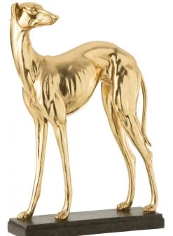 Lévrier De Coté Or H65cm