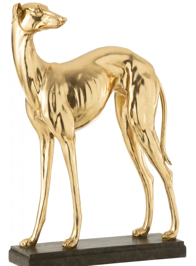 Lévrier De Coté Or H65cm 3 Lévrier De Coté Or H65cm