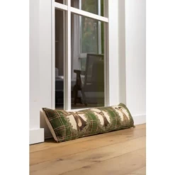 2 Boudins De Porte Tartan Vert Cervidés -Meubles De Maison Magasin 091 1 Boudin de Porte Tartan Vert Cervides Mars More Deco Campagne Chic 3