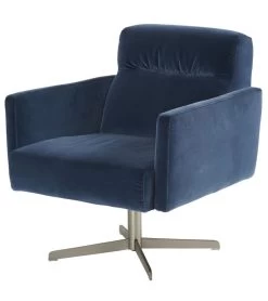 Fauteuil Velours Pétrole Liverpool Athezza
