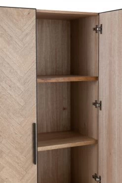 Armoire 2 Portes Zig Zag Naturel Noir 18 Armoire 2 Portes Zig Zag Naturel Noir -Meubles De Maison Magasin 105 1 Armoire 2 Portes Zig Zag Naturel Noir J Line Jolipa Deco Campagne Chic 8