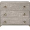 Commode 3 Tiroirs Gabrielle Taupe Blanc D'Ivoire