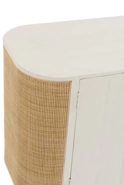 Buffet Bas 3 Portes Molly Bois Blanc Rotin Naturel 15 Buffet Bas 3 Portes Molly Bois Blanc Rotin Naturel -Meubles De Maison Magasin 114 1 Buffet Bas 3 Portes Bois Blanc Rotin Naturel Jline Jolipa Style Campagne 6