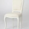 Chaise Bois Tissu Murano Blanc Amadeus -Meubles De Maison Magasin 115 1 Chaise Bois Tissu Murano Blanc Amadeus Cades Deco Campagne Chic