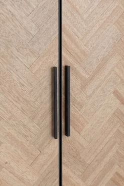 Armoire 2 Portes Zig Zag Naturel Noir 16 Armoire 2 Portes Zig Zag Naturel Noir -Meubles De Maison Magasin 116 1 Armoire 2 Portes Zig Zag Naturel Noir J Line Jolipa Deco Campagne Chic 6