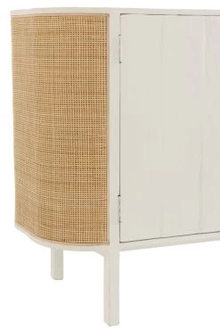 Buffet Bas 3 Portes Molly Bois Blanc Rotin Naturel 14 Buffet Bas 3 Portes Molly Bois Blanc Rotin Naturel -Meubles De Maison Magasin 119 1 Buffet Bas 3 Portes Bois Blanc Rotin Naturel Jline Jolipa Style Campagne 5