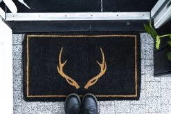 Paillasson Bois De Cerf Noir Deco Campagne Chic 7 Paillasson Bois De Cerf Noir Deco Campagne Chic -Meubles De Maison Magasin 123 1 Paillasson Bois de Cerf Noir Mars More Deco Campagne Chic 2