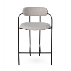 Tabouret De Bar Retiers Beige Chiné Athezza -Meubles De Maison Magasin 129 1 Tabouret de Bar Retiers Tissu Beige Chine Athezza Hanjel Deco Campagne Chic 4