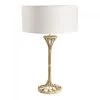 Lampe Salome Pied + Abat-Jour Lin Ecru Blanc D'Ivoire