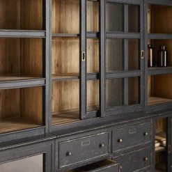 Bibliothèque Indus Amsterdam 3 Corps Noir Vieilli -Meubles De Maison Magasin 134 1 Bibliotheque Amsterdam 3 Corps Signature Style Campagne