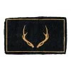 Paillasson Bois De Cerf Noir Deco Campagne Chic