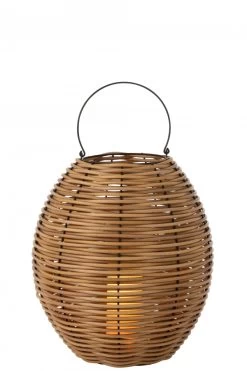 Lanterne Tressée Naturel Eclairage Led GM Outdoor