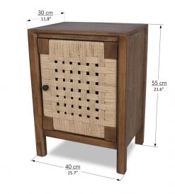 Chevet Porte Daphné Bois Cordes 11 Chevet Porte Daphné Bois Cordes -Meubles De Maison Magasin 140 1 Chevet Porte Daphne Bois Cordes Amadeus Cades Deco Campagne Chic 5