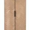 Armoire 2 Portes Zig Zag Naturel Noir -Meubles De Maison Magasin 142 1 Armoire 2 Portes Zig Zag Naturel Noir J Line Jolipa Deco Campagne Chic