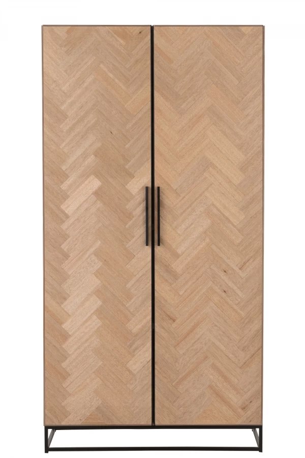 Armoire 2 Portes Zig Zag Naturel Noir 3 Armoire 2 Portes Zig Zag Naturel Noir