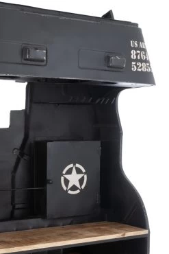 Bar Camion Métal Noir -Meubles De Maison Magasin 145 1 Bar Camion Metal Noir Jline Jolipa Deco Campagne Chic 9