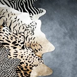 Tapis Vache Empreinte Zèbre 250cm -Meubles De Maison Magasin 149 1 Tapis Vache Empreinte de Zebre 250cm Mars More Deco Campagne Chic 4