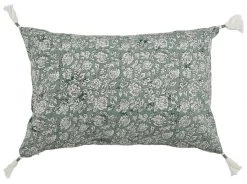 Coussin Eden Céladon 40x60 Blanc D'Ivoire