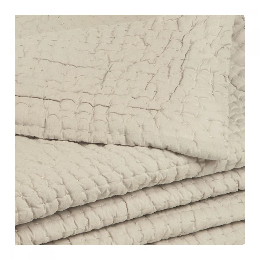 Dessus De Lit -- César Boutis Coton Mastic 270x260 Blanc D'Ivoire 4 Dessus De Lit -- César Boutis Coton Mastic 270x260 Blanc D'Ivoire – Image 2