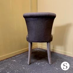 Chaise Corte Taupe Dossier Bas Capitonné Chêne -Meubles De Maison Magasin 158 1 Chaise Corte Taupe Capitonne Chene Clair Signature Mobilier Deco Campagne Chic 4