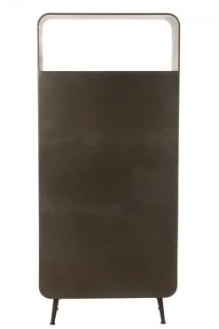 Armoire Haute 2 Portes 3 Tiroirs Metal/Bois Jolipa -Meubles De Maison Magasin 172 1 Armoire Haute 3 Tiroirs Metal Bois Noir Naturel Jolipa Style Campagne 4