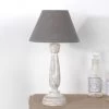 Lampe Bois Lin Gris Corolla Amadeus -Meubles De Maison Magasin 173 Lampe Corolla Lin Gris