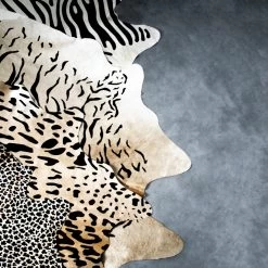 Tapis Vache Empreintes De Girafe 250cm -Meubles De Maison Magasin 180 1 Tapis Vache Empreintes de Girafe 250cm Mars More Deco Campagne Chic 4