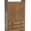Armoire Haute 2 Portes 3 Tiroirs Metal/Bois Jolipa 2 Armoire Haute 2 Portes 3 Tiroirs Metal/Bois Jolipa -Meubles De Maison Magasin 190 1 Armoire Haute 3 Tiroirs Metal Bois Noir Naturel Jolipa Style Campagne