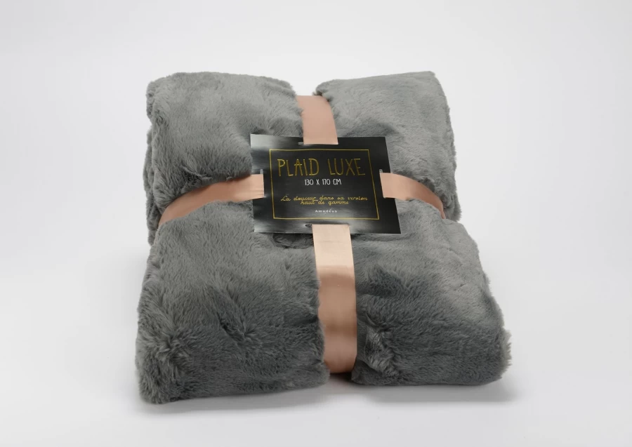 Plaid Luxe Anthracite 170x240 3 Plaid Luxe Anthracite 170x240