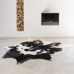 Tapis Vache Noir-Blanc 250cm -Meubles De Maison Magasin 190 1 Tapis Vache Noir Blanc 250cm Mars More Deco Campagne Chic 2