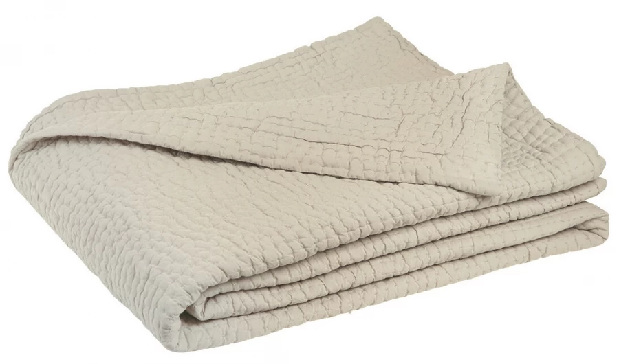 Dessus De Lit -- César Boutis Coton Mastic 270x260 Blanc D'Ivoire 3 Dessus De Lit -- César Boutis Coton Mastic 270x260 Blanc D'Ivoire