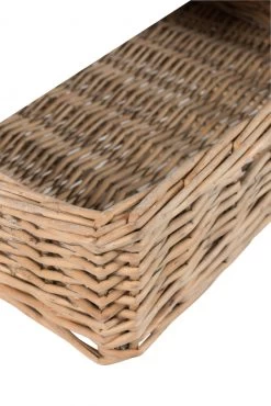 Table De Chevet Bois Blanc Panier Osier Jolipa -Meubles De Maison Magasin 205 1 Table de Chevet Bois Blanc Panier Osier Jline Jolipa Style Campagne 6