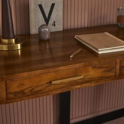 Bureau Scarlett Métal Chêne -Meubles De Maison Magasin 207 1 Bureau Scarlett Metal Chene Signature Mobilier Deco Campagne Chic 3