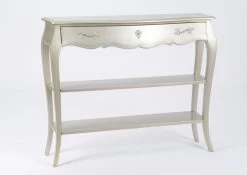 Console Bois 1 Tiroir Murano Silver GM Amadeus