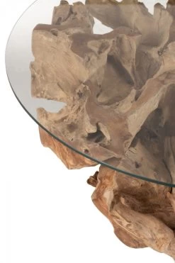 Table De Salon Raoul Teck Naturel ø110cm 11 Table De Salon Raoul Teck Naturel ø110cm -Meubles De Maison Magasin 214 1 Table de Salon Raoul Teck Naturel Jline Jolipa Style Campagne 5